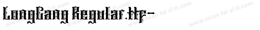 LongCang Regular.ttf字体转换